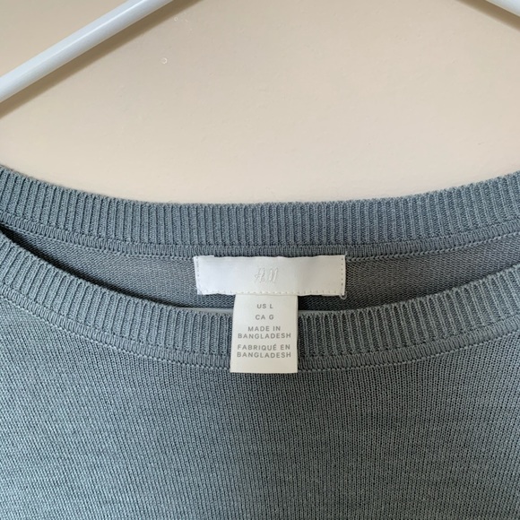 teal h&m long sleeve sweater - Picture 4 of 4